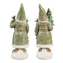 Santa Statues With LED Lanterns, 2 ASST