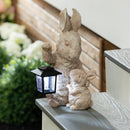 Solar Lantern Bunnies Statuary