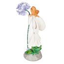 LED Garden Angel Statuary, Purple Flower