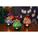 Evergreen Statuary,10"H LED Cardinal On Ornament,5.91x7.09x10.43 Inches