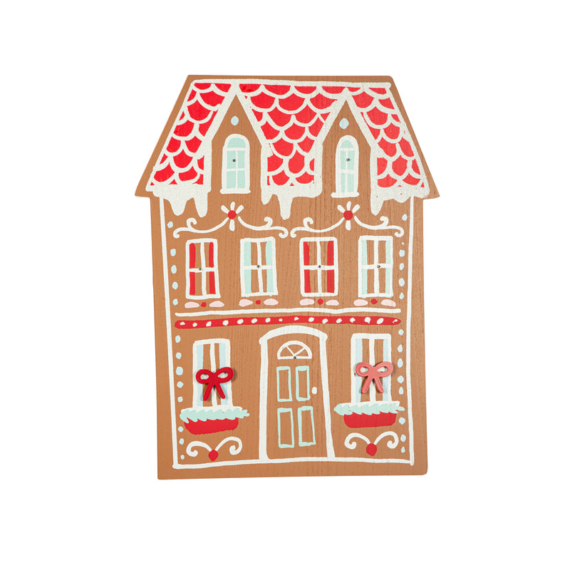 Gingerbread House Porch, Red Roof,2la2620