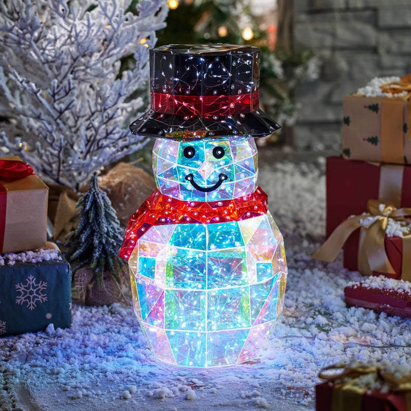 LED Snowman Statue, Top Hat,2la2643