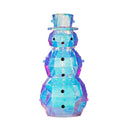 Season to Sparkle Garden Statue, LED PVC Statue, Iridescent Snowman, 35.5"H