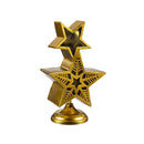 Season to Sparkle Garden Statue, LED RGB Color Changing Statue, Stacked Star, 14"H