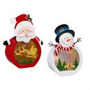 Season to Sparkle Garden Statue, LED RGB Color Changing Statue, Holiday Cheer, 12"H, Asst of 2