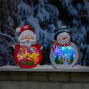 Season to Sparkle Garden Statue, LED RGB Color Changing Statue, Holiday Cheer, 12"H, Asst of 2