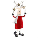 Christmas Vacation Garden Statue, LED Metal Statue, Star Deer, 24"H