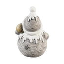 Season to Sparkle Garden Statue, LED MGO Statue, Snowy Santa and Snowman, 14"H, Asst of 2