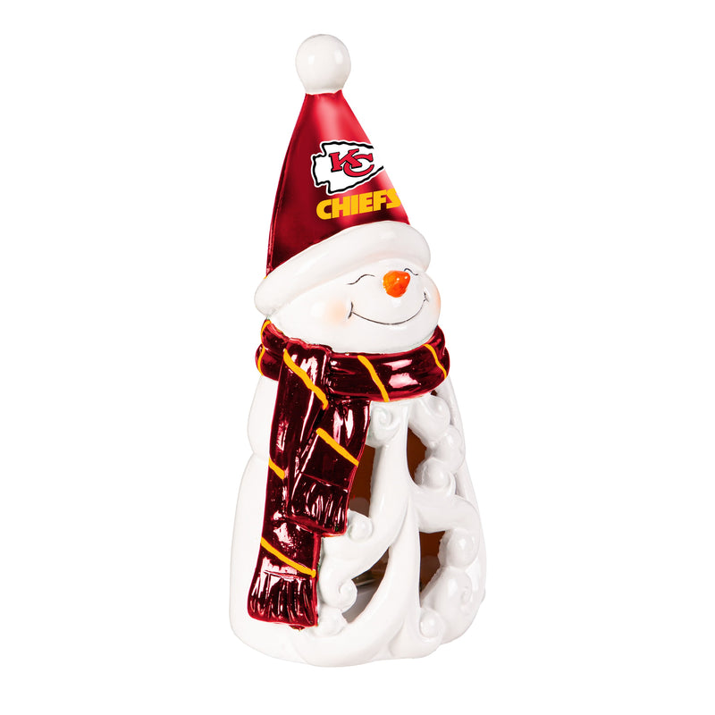 Kansas City Chiefs Snowman LED Statuary, 8"