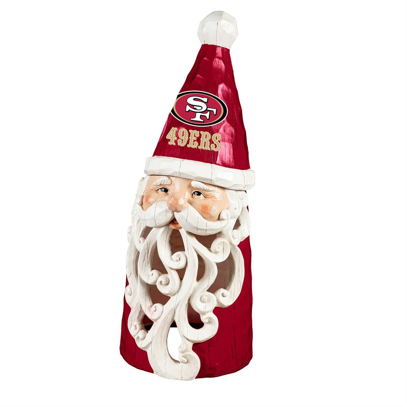 San Francisco 49ers Santa LED Statuary, 26"