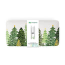 Shades of Green Serveware Rectangular Melamine Platter with Spreader Set