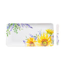 14" Melamine Rectangular Platter with Spreader Set, Lavender Fields,2mps9862
