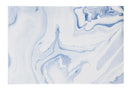 Woven Vinyl PVC Placemat, Blue Marble, Set of 4,2pm003