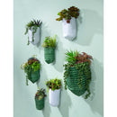 Medium Fabric Wall Pocket Planter, Set of 3, White