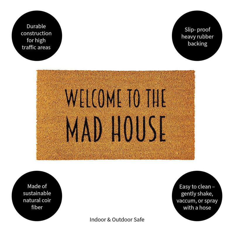 Welcome to the Mad House Coir Mat