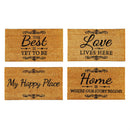 Scroll Coir Mat, 4 Asst