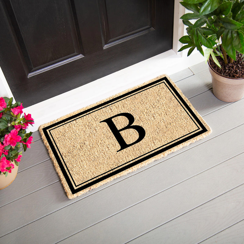 Monogram Coir Mat, Letter  "B"