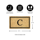 Monogram Coir Mat, Letter  "C"