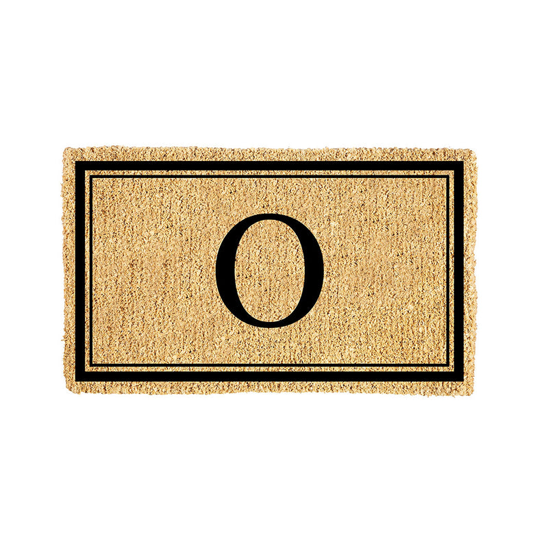 Monogram Coir Mat, Letter  "O"