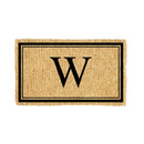 Monogram Coir Mat, Letter  "W"