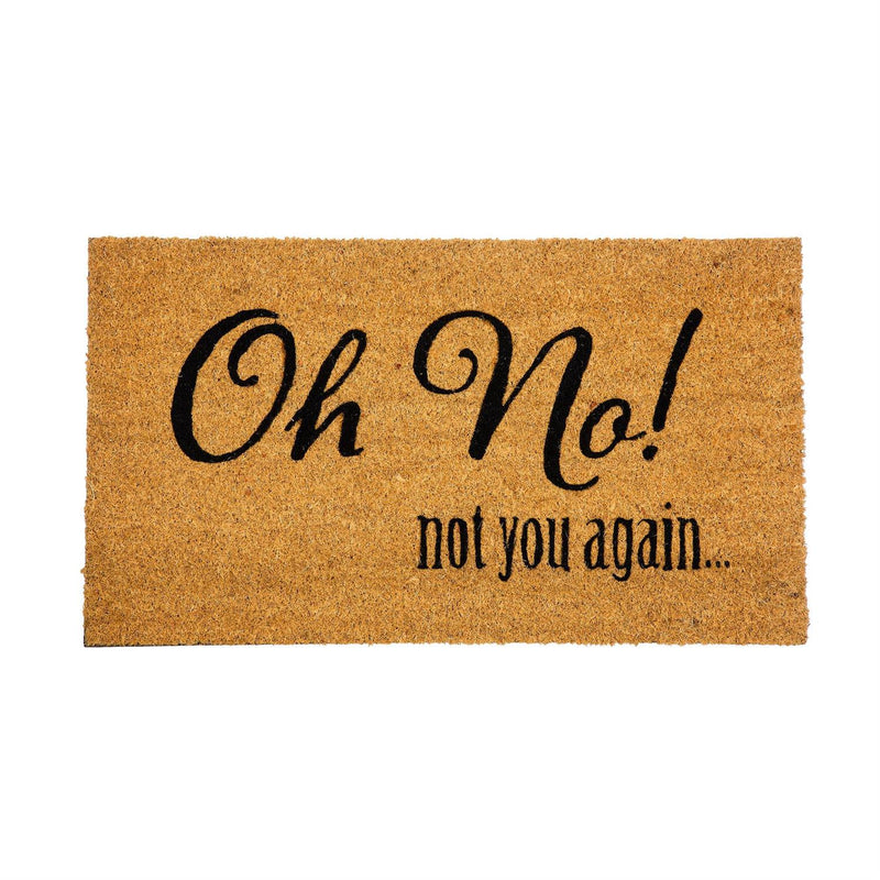 Funny Welcoming Sentiment Coir Mat