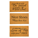 Funny Greeting Coir Mat
