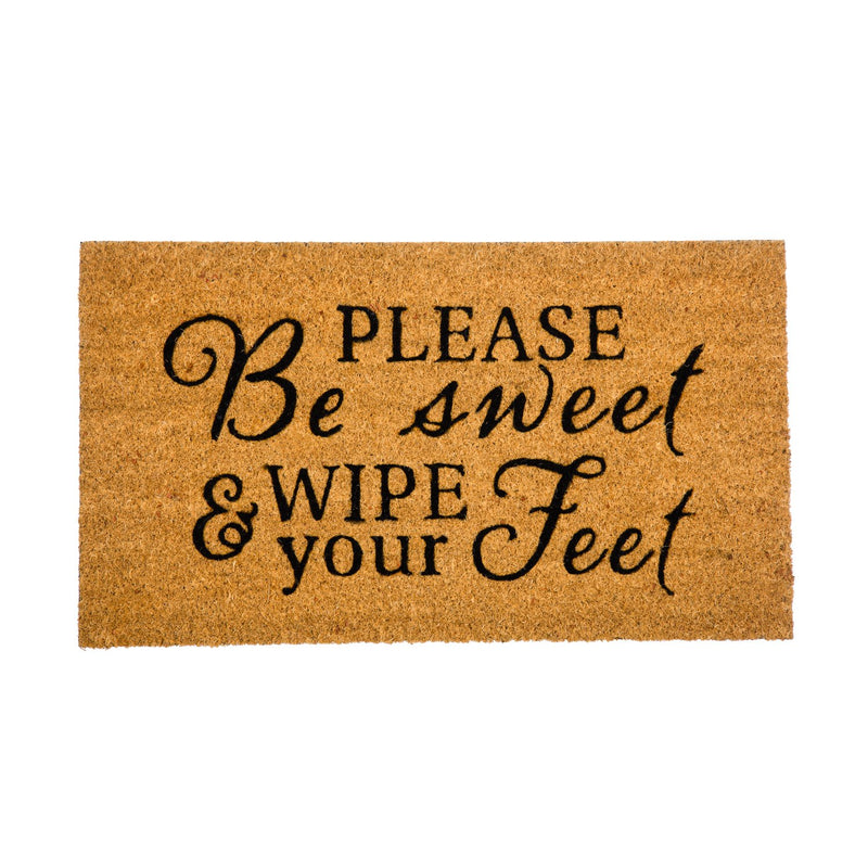 Funny Greeting Coir Mat