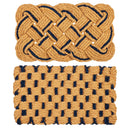 Navy and Natural Coir Woven Mat