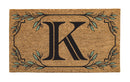 Monogram Coir Mat, Letter  "K"