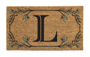 Monogram Coir Mat, Letter  "L"