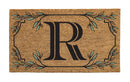 Monogram Coir Mat, Letter  "R"