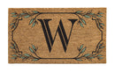 Monogram Coir Mat, Letter  "W"