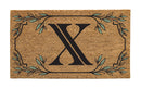 Monogram Coir Mat, Letter  "X"