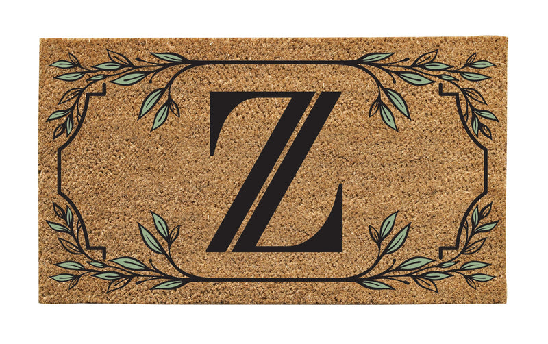 Monogram Coir Mat, Letter  "Z"