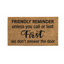 Friendly reminder Coir Mat