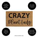 Crazy Plant Lady Coir Mat