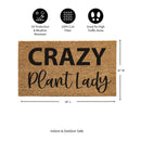 Crazy Plant Lady Coir Mat