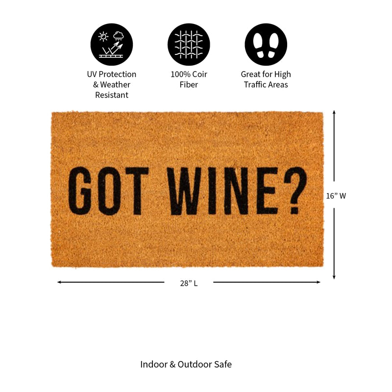 Got Wine? Coir Mat