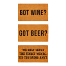 Drinking Sentiment Coir Mat