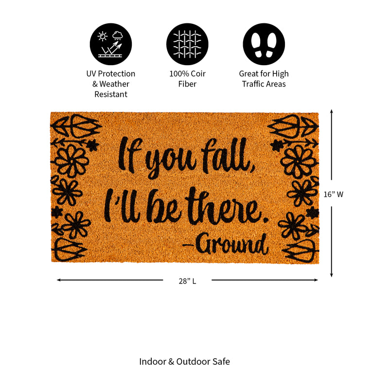 If You Fall Coir Mat