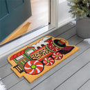 Home for the Holiday Shaped Coir Mat