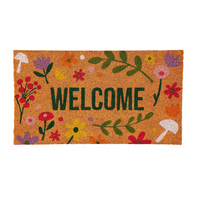 Spring Floral Haven  Coir Mat