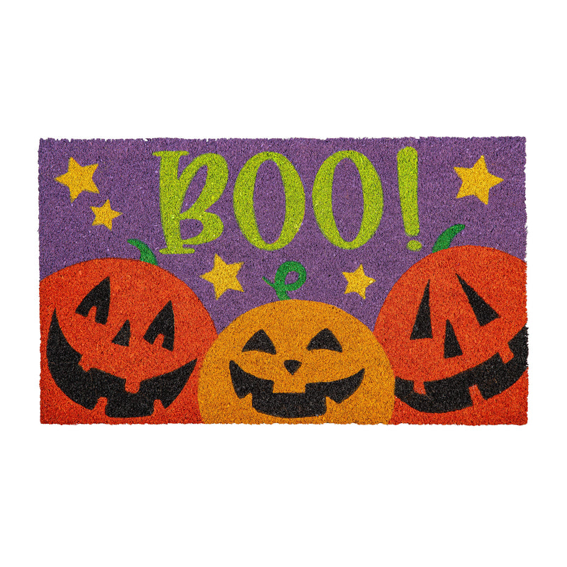 Pumpkin Boo Coir Mat