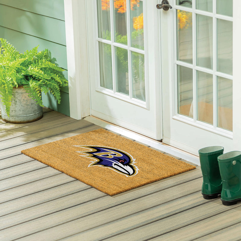 Baltimore Ravens Large Full Color Coir Mat, 36"x24"