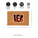 Cincinnati Bengals Large Full Color Coir Mat, 36"x24"