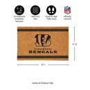 Cincinnati Bengals Large One Color Coir Mat, 36"x24"