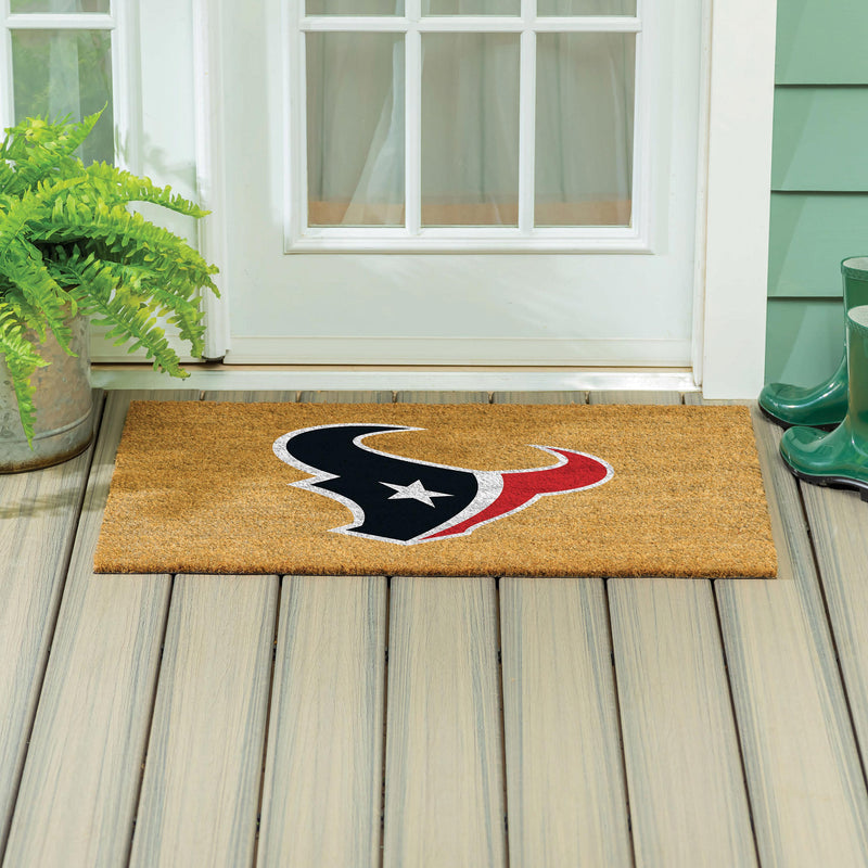 Houston Texans Large Full Color Coir Mat, 36"x24"