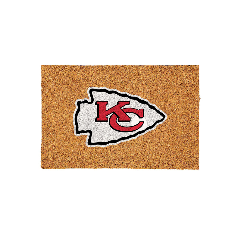 Kansas City Chiefs Large Full Color Coir Mat, 36"x24"