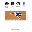 New England Patriots Extra Large Full Color Coir Mat, 60"x24"