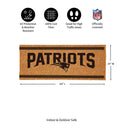 New England Patriots Extra Large One Color Coir Mat, 60"x24"